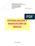 Matemática de 3er Año - Tema 2 - Potenciación y Radicación en R