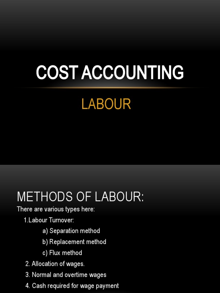 Cost Accounting PDF Piece Work Overtime