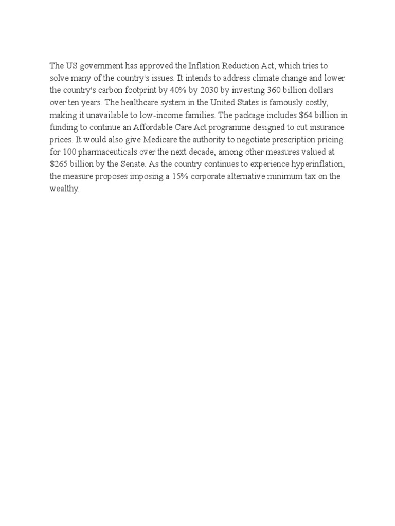 The Inflation Reduction Act PDF