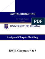 Capital Budgeting - Week Three - Updated - June 2022