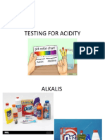 Testing For Acidity