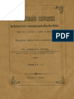 Alexandru Grama - Instituțiunile calvinesci în biserica românéscă din Ardélu, fasele loru în trecutu și valórea în presente - Studiu istoric, Blaj, 1895