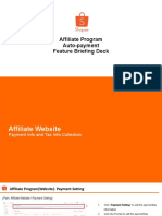 Affiliate Program Auto-Payment Feature Briefing Deck