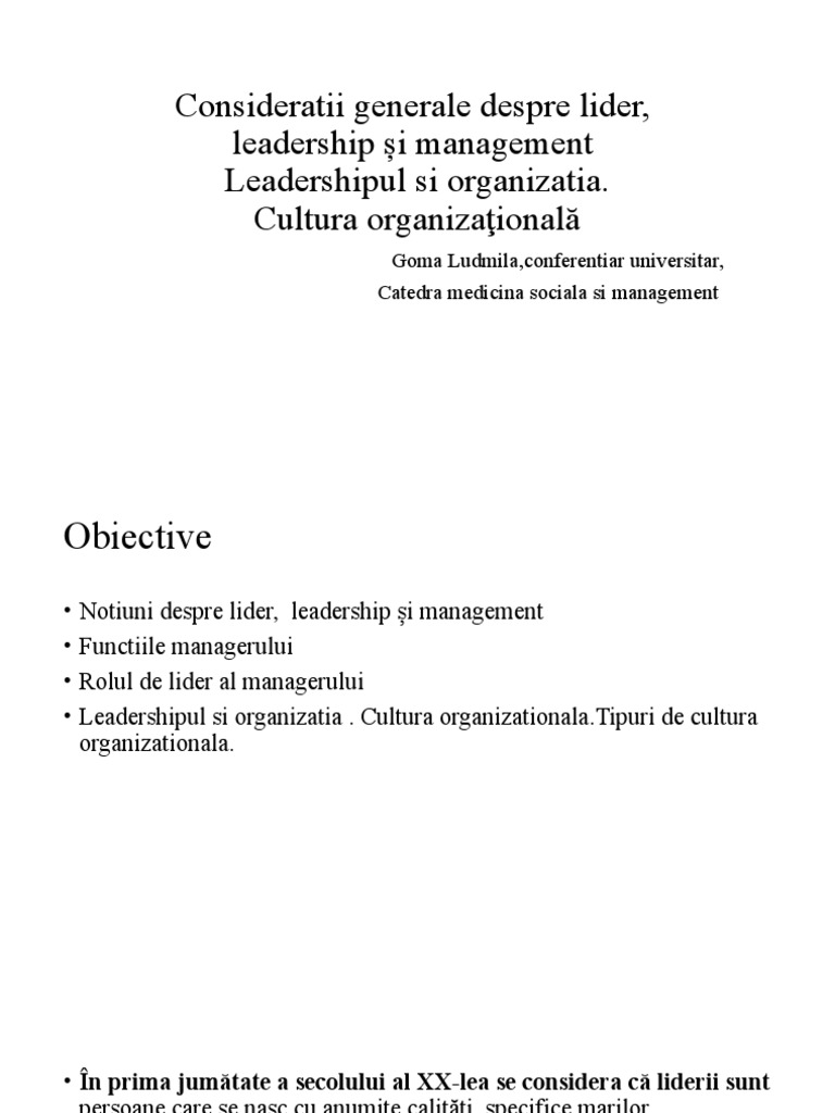 Leadership Tema 1 Final | PDF
