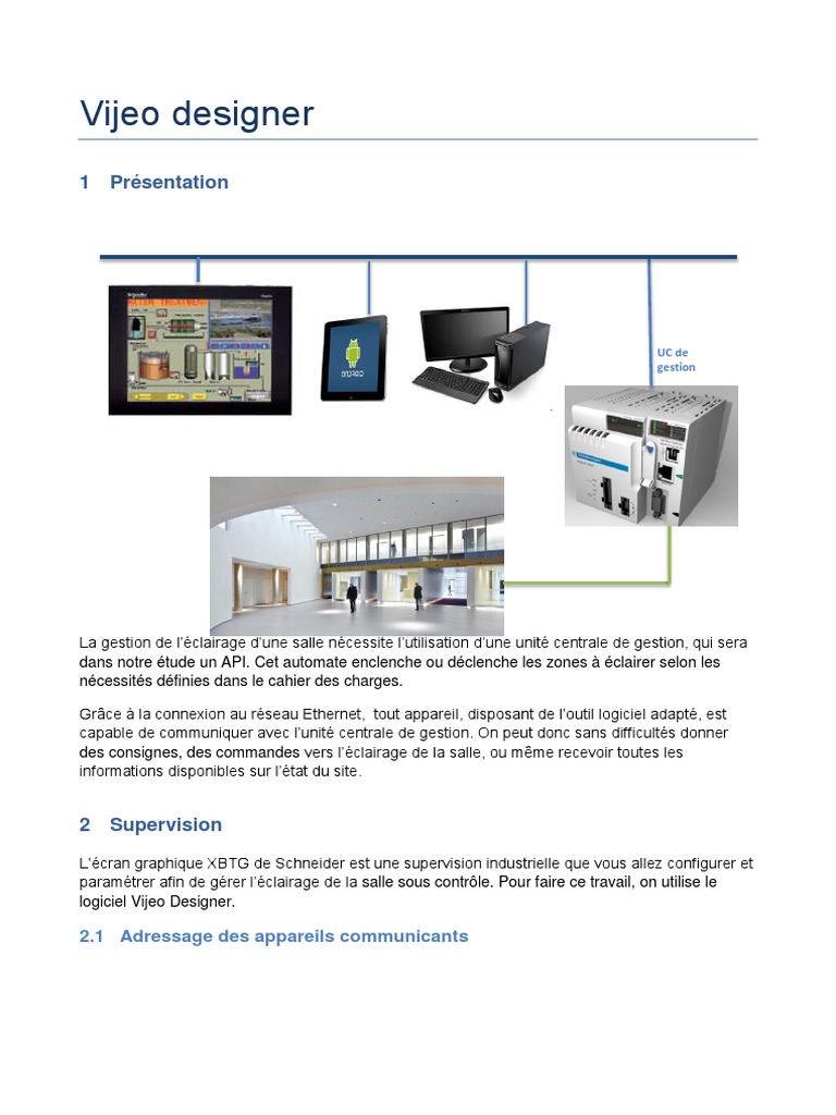 Vijeo Designer PDF Bouton (informatique) Ethernet