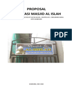 Proposal Renovasi Masjid Al Islah: Gg. Sukarela No. 223/143A Rt.02 Rw.06 Kel. Cikutra Kec. Cibeunying Kidul Kota Bandung