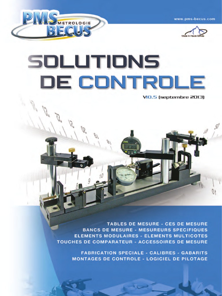 Barre de calibrage en acier inoxydable pour micromètre extérieur, pied