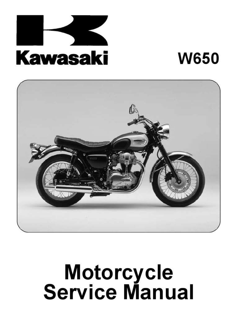 w650 Service Manual | PDF | Clutch | Screw