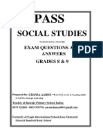 Social Studies Pamplet-Questions & Answers