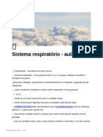 Sistema respiratório - anatomia e fisiologia