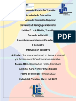 "La Educación Formal, No Formal e Informal y La Función Docente" en Innovación Educativa.