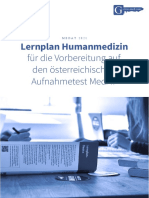 MedAT Lernplan Humanmedizin