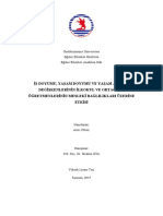 İş Doyumu, Yaşam Doyumu Ve Yaşam Anlami Değişkenlerinin İlkokul Ve Ortaokul Öğretmenlerinin Mesleki Bağliliklari Üzerine Etkisi