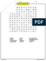 Word Search Clues