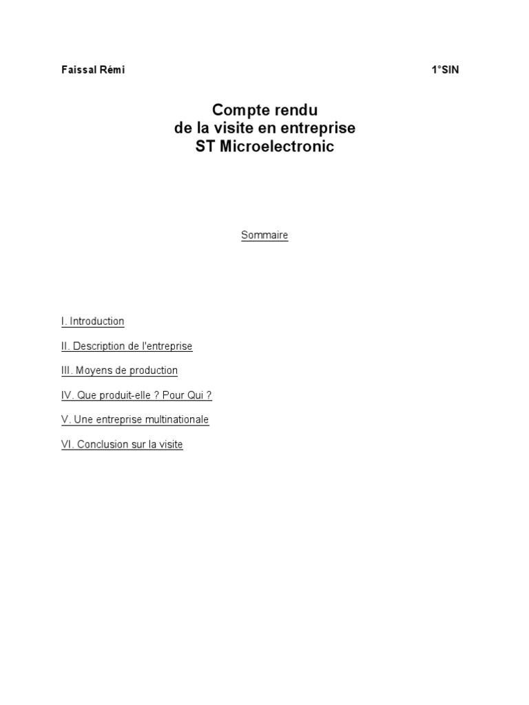 Visite de STMicroelectronics à Rousset | PDF | Technologie et ingénierie