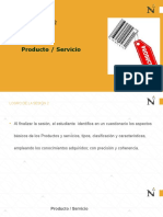 SESION 2 - Productos - Servicios, Tipos, Clasificación y Caracteristicas