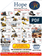 Training courses for mining and construction machinery