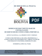 Mutual de Servicios Al Policia: Modelo de Documento Base de Contratación de Servicios de Consultoría Individual