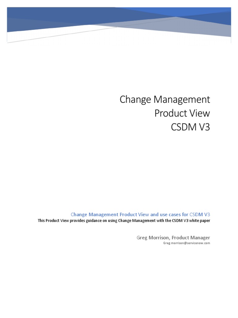 Change Product View For CSDM 3 | PDF | Data Model | Data
