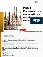 Parte II Planeamento e Elaboração Da Estratégia De: Marketing