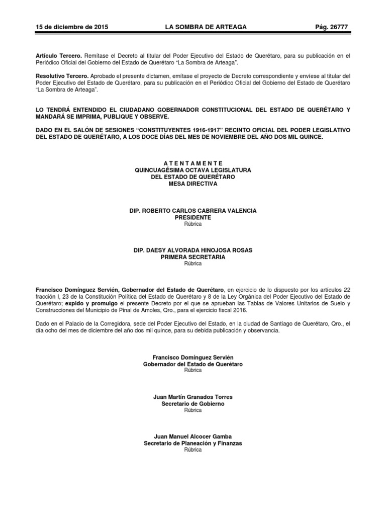 La Sombra de Arteaga 2016 PDF Impuestos Federación