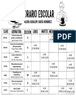 Horario Escolar