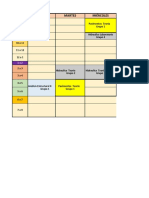 Horario de clases de Ingeniería Civil