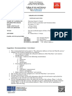 Oral Defense Minutes Form