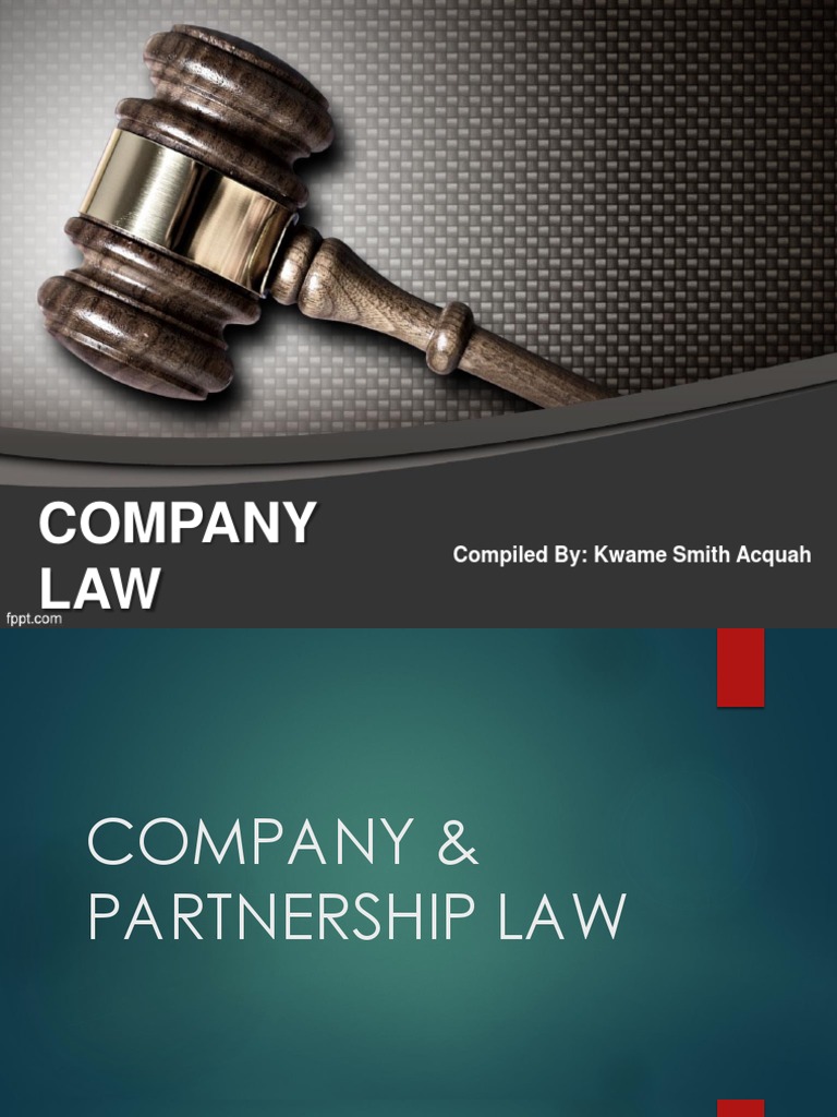 Company Law PDF Partnership Sole Proprietorship