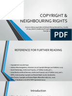 Copyright and Neighbouring Rights