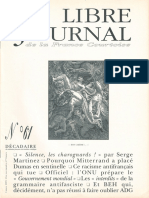 Libre Journal de La France Courtoise N°061