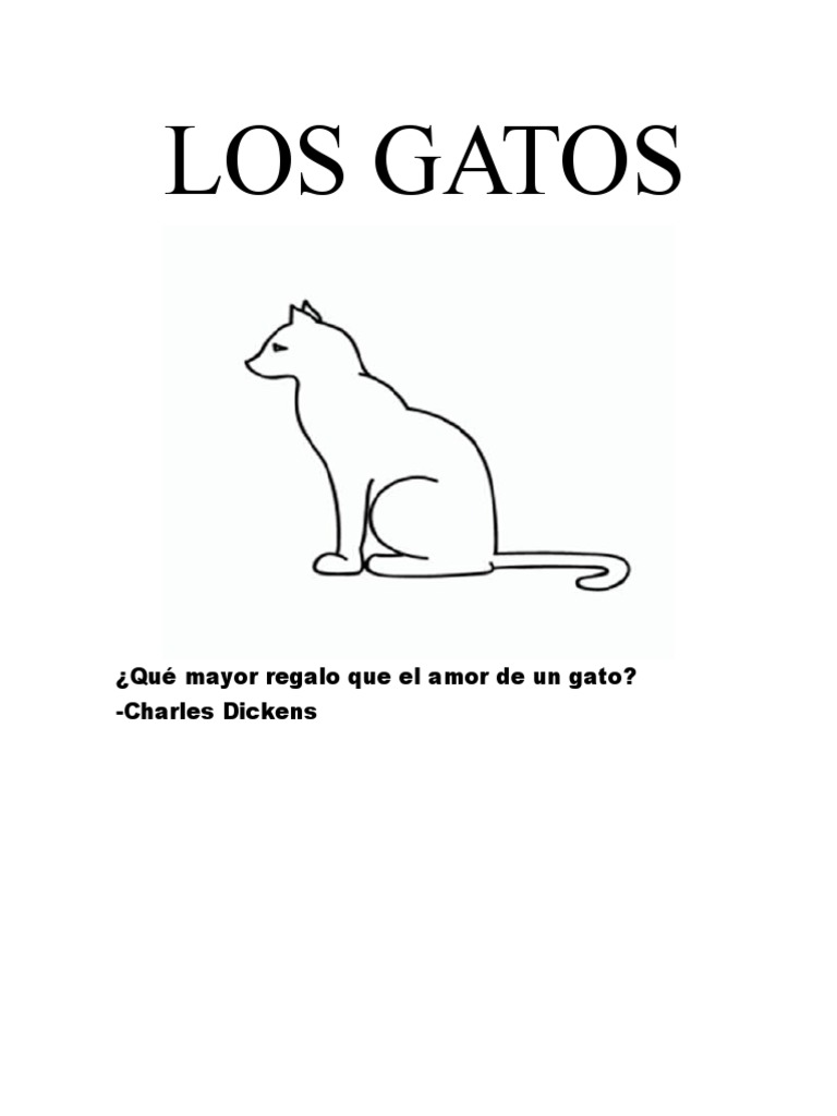 Los Gatos Ensayo | PDF | Gatos | Mamíferos