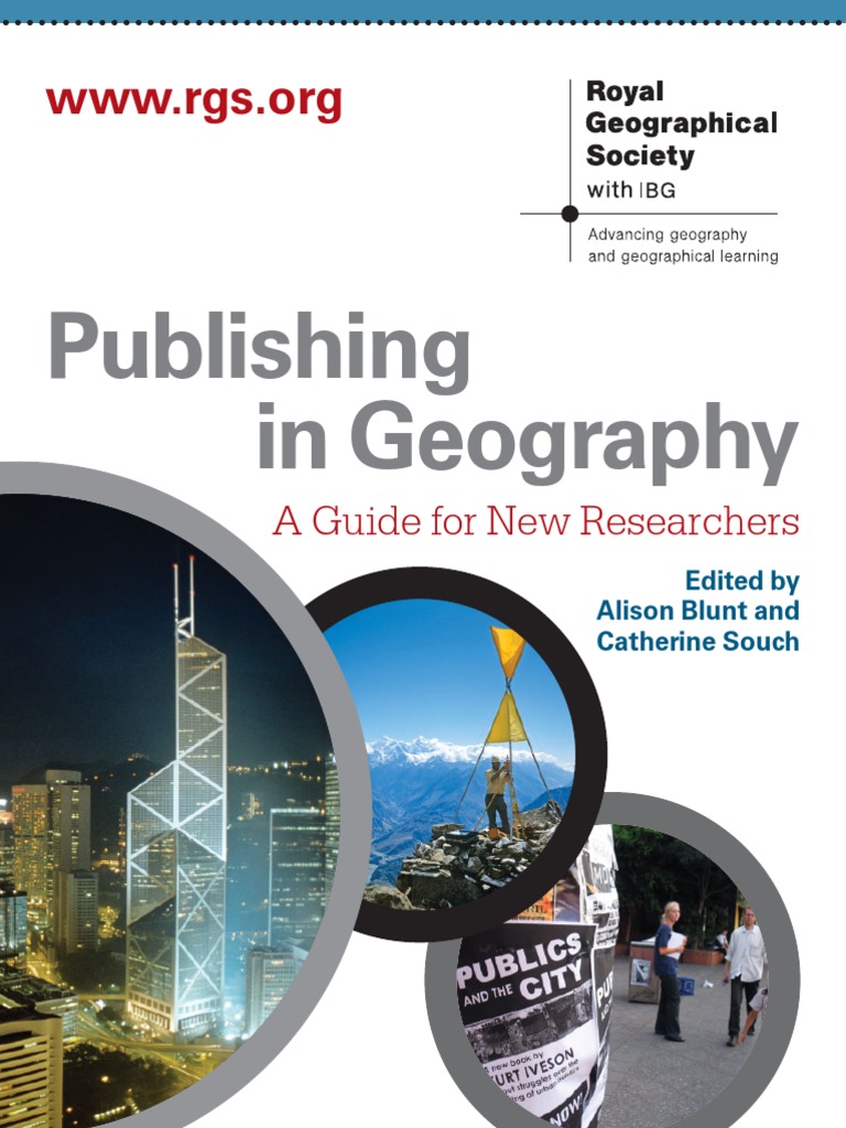 Publishing in Geography A Guide for New Researchers Academic Journal