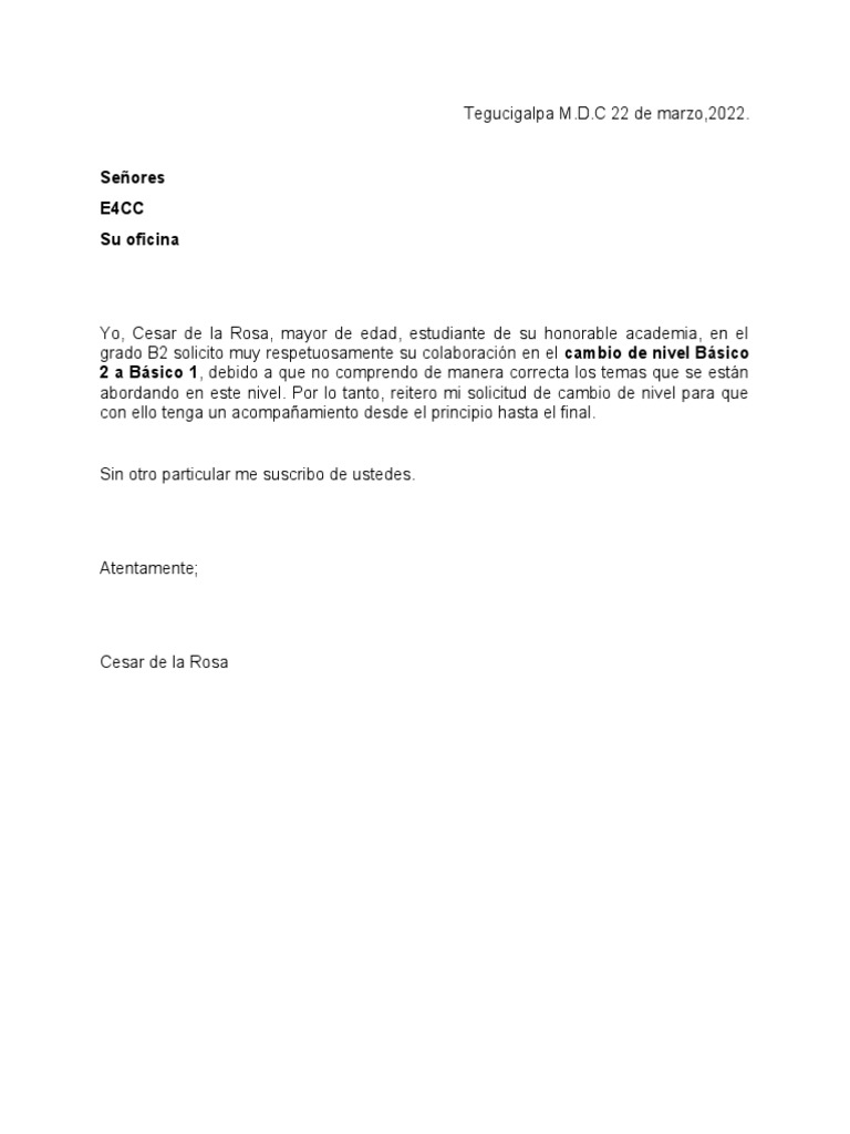 Carta E4cc | PDF