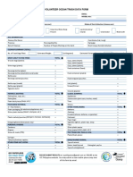 VOLUNTEER 2022 Data Form 1 Pager