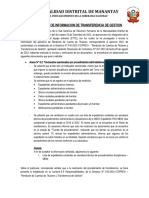 ACTA DE ENTREGA DE INFORMACION DE TRANSFERENCIA DE GESTION (2) GHG