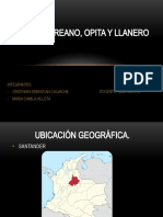 Santandereano, Opita y Llanero
