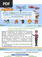 Funciones de Brigadas Escolares | PDF | Primeros auxilios | Salón de clases