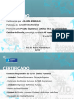 Direitos Humanos Unileste 2020 - Certificado