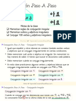 IRREGULARES 100 Verbos y Adjetivos Conjugacion Paso A Paso Clase 3