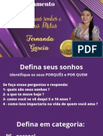 Defina Seus Sonhos e Trace Suas Metas: Fernanda Garcia