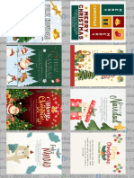 KIT TARJETA NAVIDAD 8XHOJA