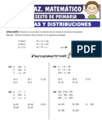 Ejercicios de Analogias y Distribuciones para Sexto de Primaria