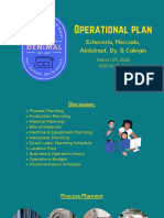 Operational Plan Sample