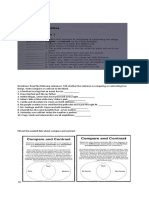 Exercises On Comparing and Contrasting