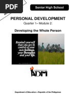 PersonalDevelopment Q1 Mod-2 Developing-The-Whole-Person v5