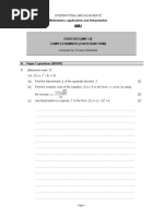 (Mai 1.8 Complex Numbers (Cartesian Form)