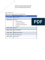 Rundown (WIB) Penyisihan GM 2022