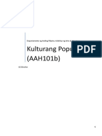 AAH 101B - Kulturang Popular - KAL - DAP