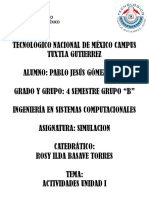 Actividades Unidad I